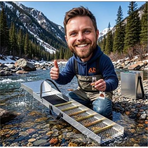 Klondike Gold Supplies Folding Aluminum Sluice Box