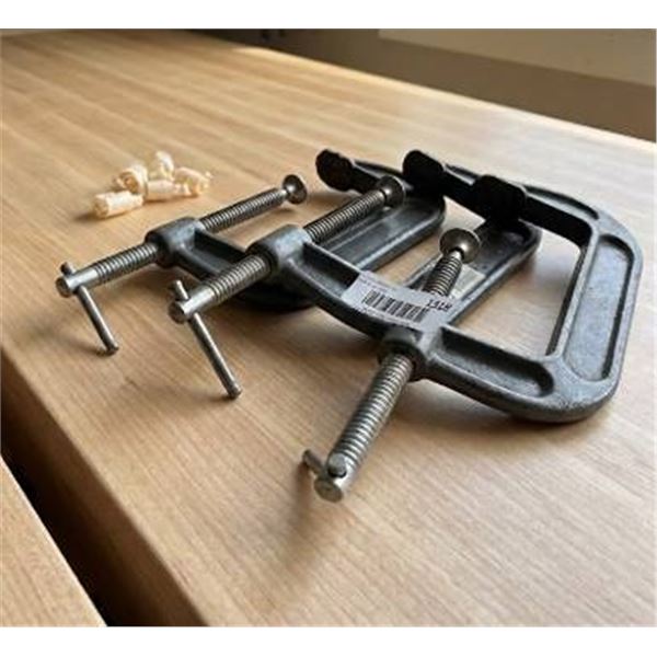 Power Fist 5-Inch C-Clamps Set of Three