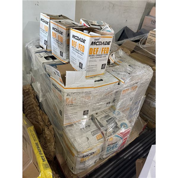 Pallet of Assorted Diesel Exhaust Fluid Boxes