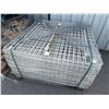 Image 1 : Stack of White Metal Wire Grates