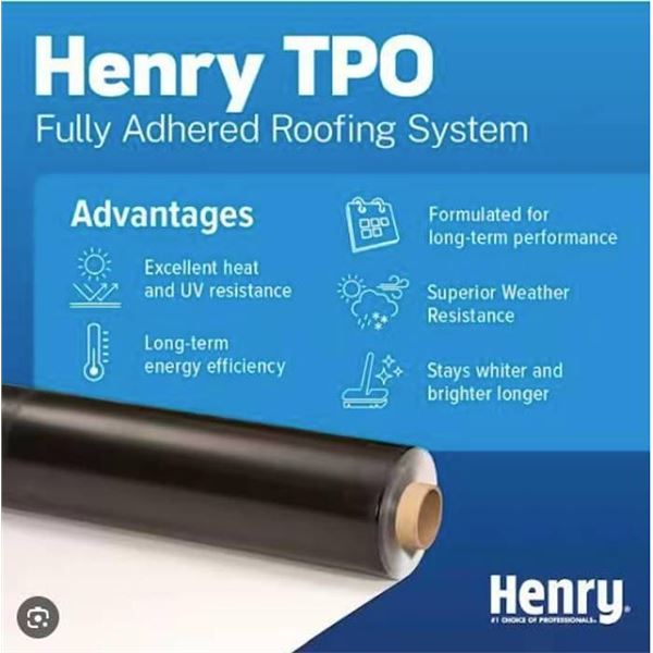 Henry LowSlope 2 Ply Black SA Roof Rolls