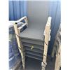 Image 4 : Stack of Six Gray Outdoor Chairs