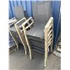 Image 3 : 6 Stackable Outdoor Mesh Chairs - CHAIRS ONLY