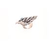 Image 4 : Navajo R. Singer Silver Turquoise Footprint Ring