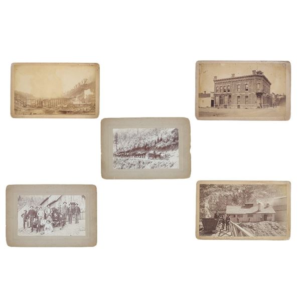 Cabinet Card Photos of Mining Operations In WY (5)