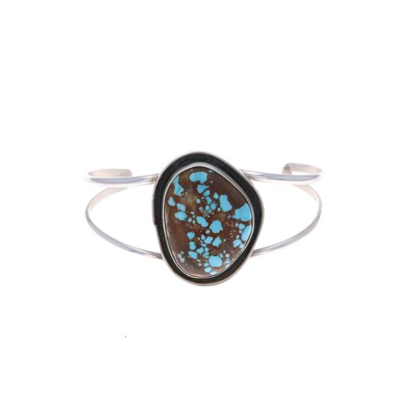 Navajo C. Begay Sterling Silver Turquoise Bracelet