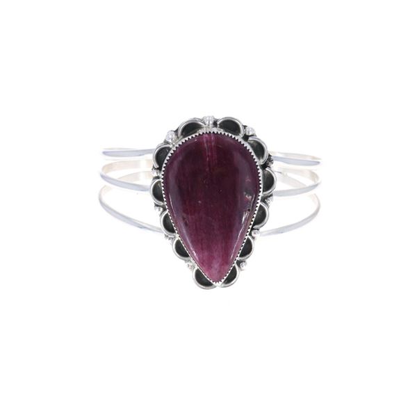 Navajo Calvin Tom Purple Spiny Oyster Bracelet