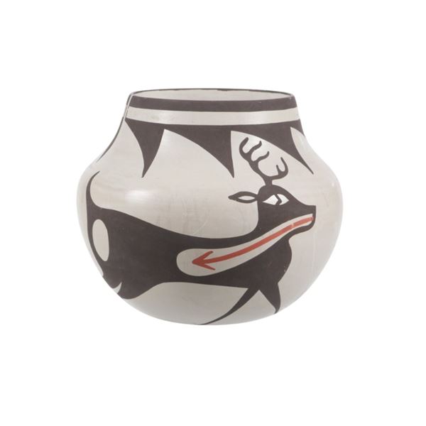 Alan E. Lasiloo Zuni Polychrome Pottery Bowl