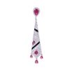 Image 2 : Oscar Friedman Designer Burmese Ruby Earrings
