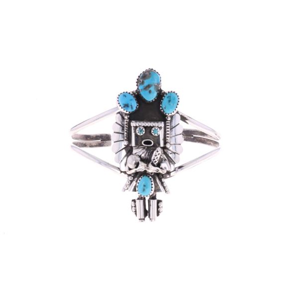 Navajo Doris Smallcanyon (1949) Kachina Cuff 1970