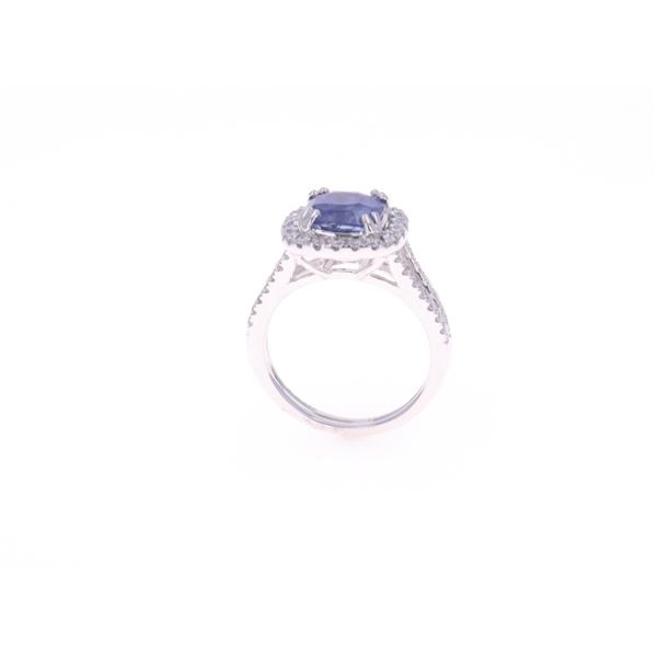 GIA RARE Color Change Sapphire VS2 Diamond Ring