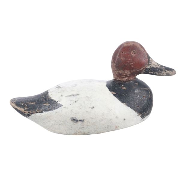 Original Hand Carved Redheaded Duck Decoy