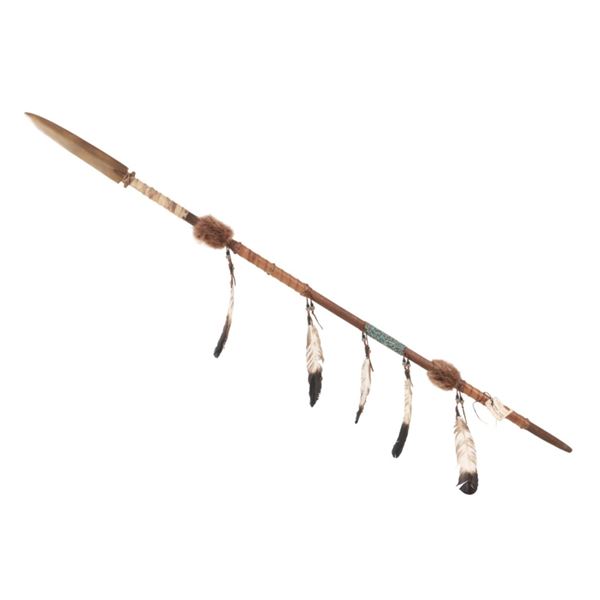 Chippewa / Cree Many Trails Brass Tack War Lance