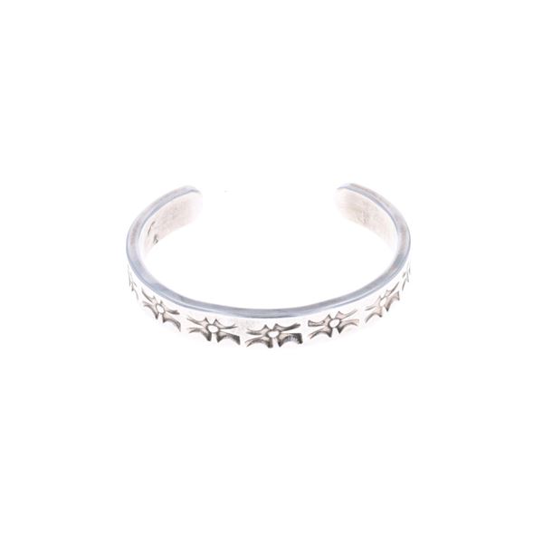 20th C. Navajo Sterling Silver Stamped Bracelet