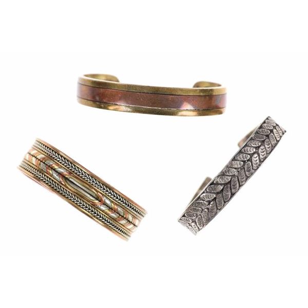 Navajo Copper Sterling Silver Bracelet Collection