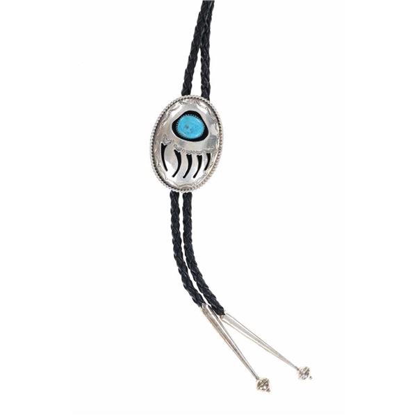 Navajo Diné Wilbur Musket Sterling Bear Claw Bolo