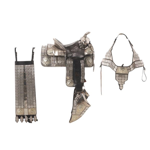 c.1945-1960 Ted Flowers Silver Parade Saddle