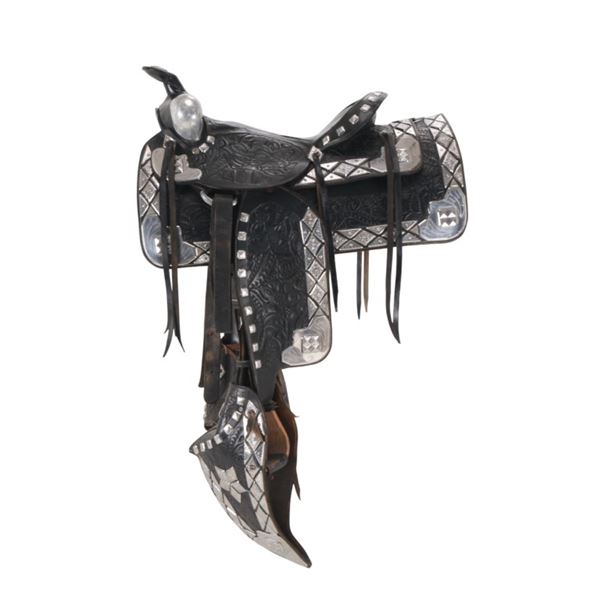 c.1945-1960 Ted Flowers Silver Parade Saddle