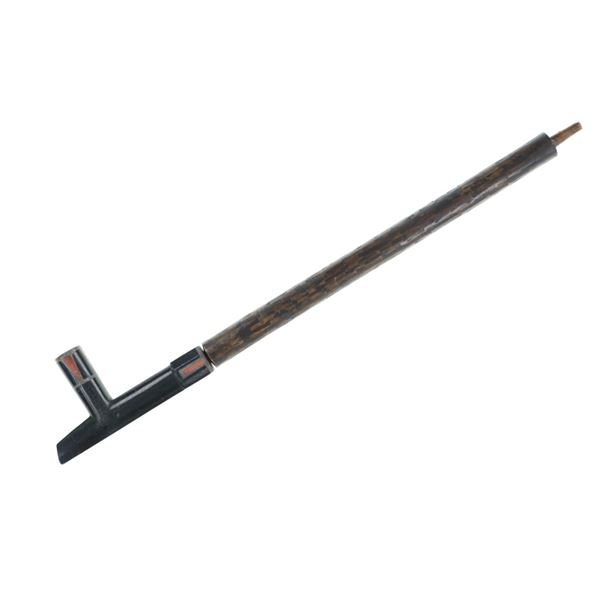 Circa 1860 Lakota Sioux Inlaid Pipe and Stem