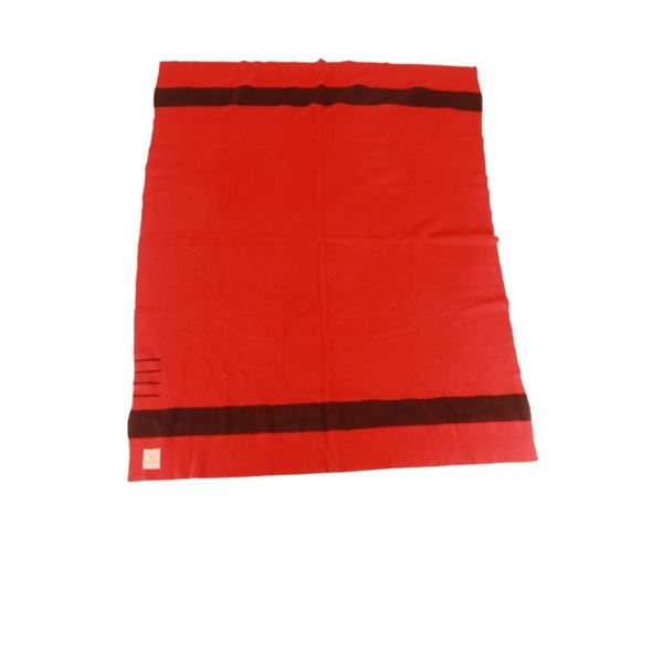 C. 1950 Hudson's Bay Four Point Wool Trade Blanket