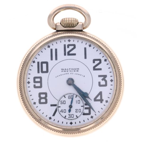Waltham 1908 Vanguard 10K Railroad Pocket Watch
