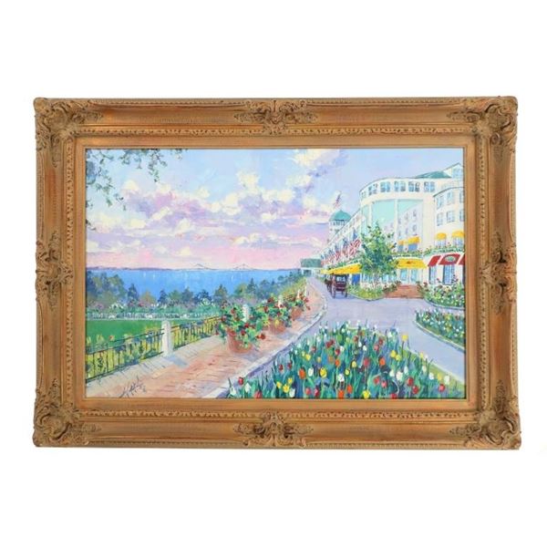 Marlee Brown Mackinac Island Grand Hotel, Oil