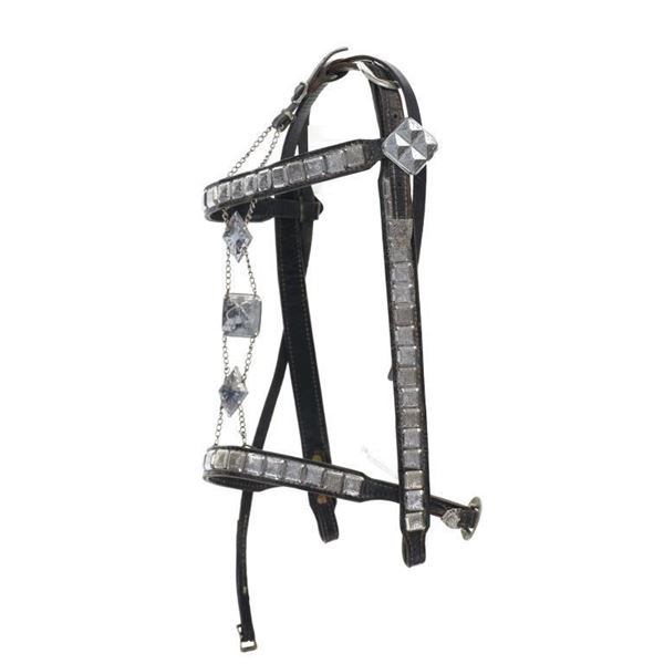 Beautiful Ted Flowers Leather & Silver Bridle 1945