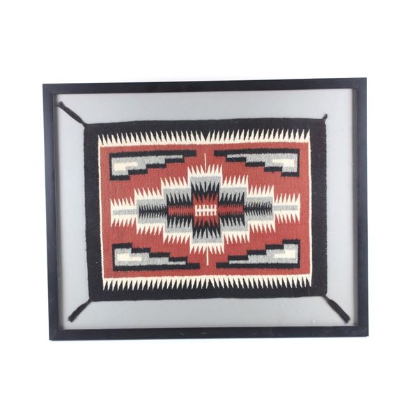 Navajo Two Grey Hills Wool Rug c. 1950-1970