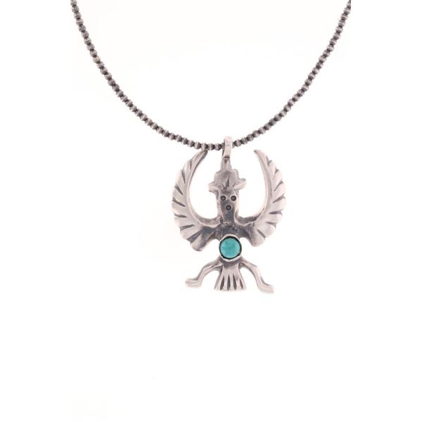 Navajo Melissa Yazzie Sterling Knifewing Choker