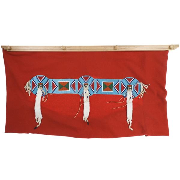 Ca. 1890-1900 Blackfeet Niitsitapi Beaded Blanket