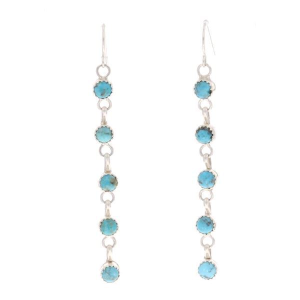 Navajo Sterling Silver Cripple Creek Earrings