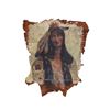 Image 1 : c.1906 Indian Maiden Raphael Beck, Oil on Hide