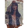 Image 2 : c.1906 Indian Maiden Raphael Beck, Oil on Hide