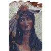 Image 3 : c.1906 Indian Maiden Raphael Beck, Oil on Hide