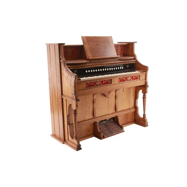 Crown School Pedal Oak Organ No. 9 Style 1880-90s