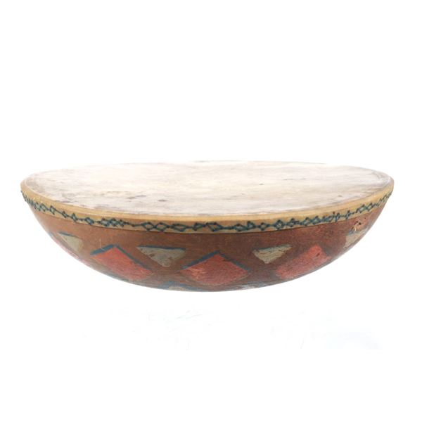 Ca. 1950's Raramuri Tarahumara Painted Drum