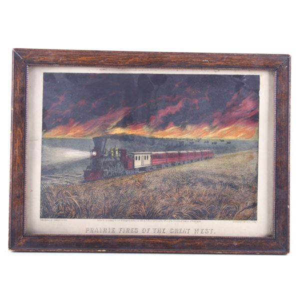 Prairie Fires of the Great West by Currier & Ives