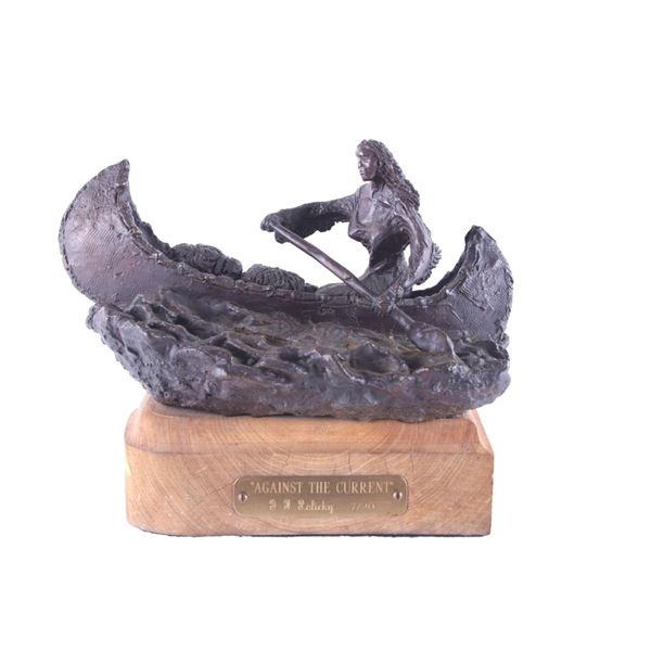 J. F. Policky Bronze "Against The Current" Ltd. Ed