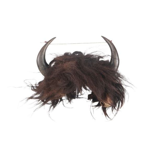 19th-C. Assiniboine Bison Horn Bonnet ex-Canfield