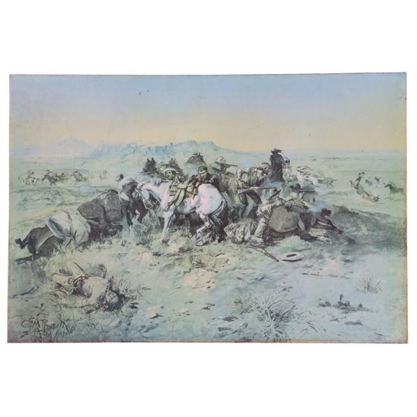 Charles Marion Russell "A Desperate Stand"
