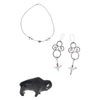 Image 1 : Zuni Sterling Silver Bird & Buffalo Fetish Jewelry
