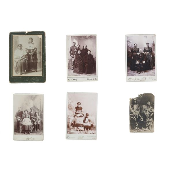 Early Native American Cabinet Cards & Photo (6)