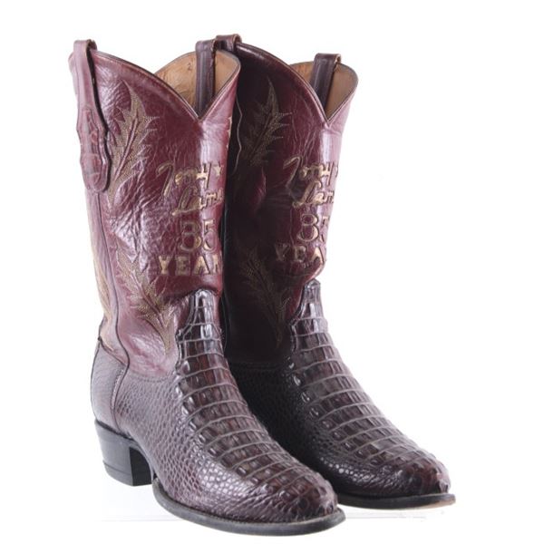 Tony Lama Hornback Caiman "35 Years" Boots