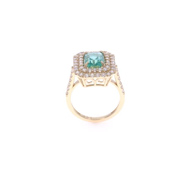 OPULENT 2.49ct Emerald 14k Yellow Gold Ring