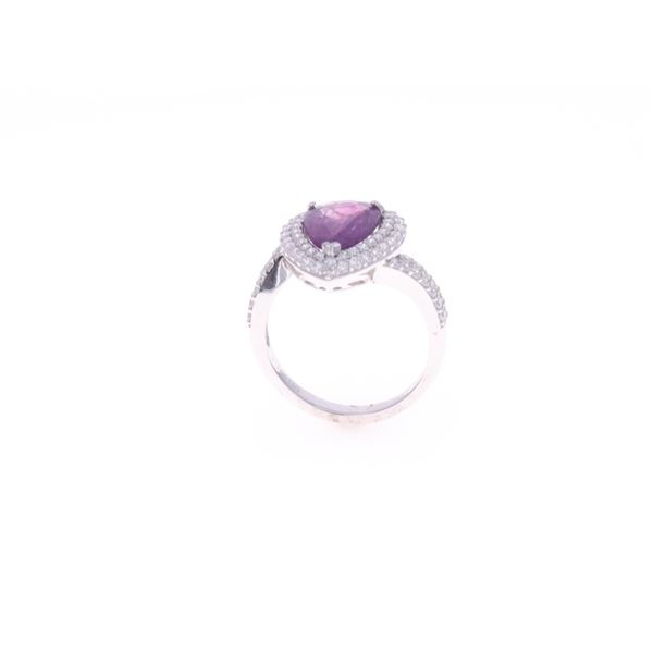 RARE UNHEATED Kashmir Sapphire Diamond Ring