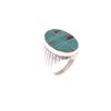 Image 4 : Wilbert Grey (Navajo 20th C.) Cerrillos Heavy Ring