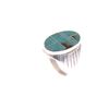 Image 6 : Wilbert Grey (Navajo 20th C.) Cerrillos Heavy Ring