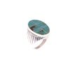 Image 8 : Wilbert Grey (Navajo 20th C.) Cerrillos Heavy Ring