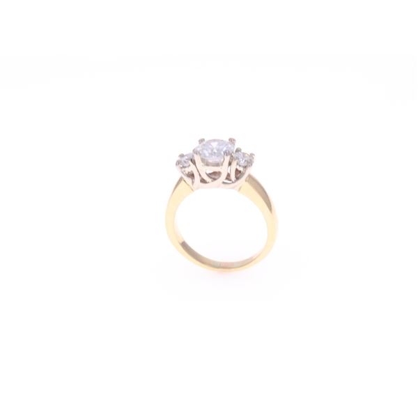 Beautiful VS2 Natural Diamond 18k Yellow Gold Ring