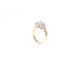 Image 8 : Beautiful VS2 Natural Diamond 18k Yellow Gold Ring